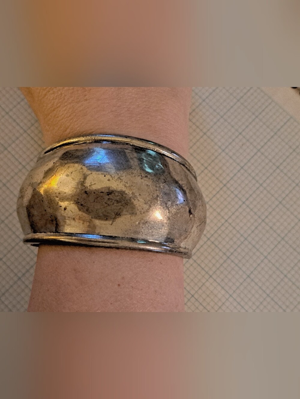Silver Tone Hinged Bangle Bracelet - Classic Silver